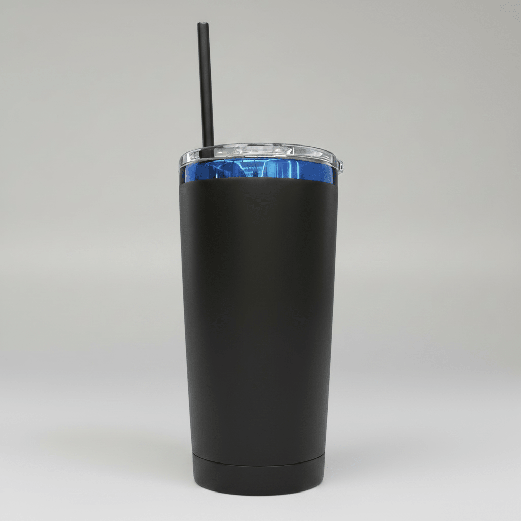 20oz Blue Plated Tumbler