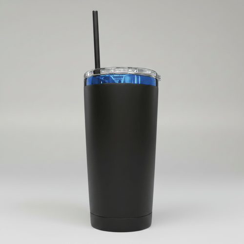 20oz Blue Plated Tumbler