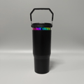 30oz Rainbow Plated Flip Tumbler