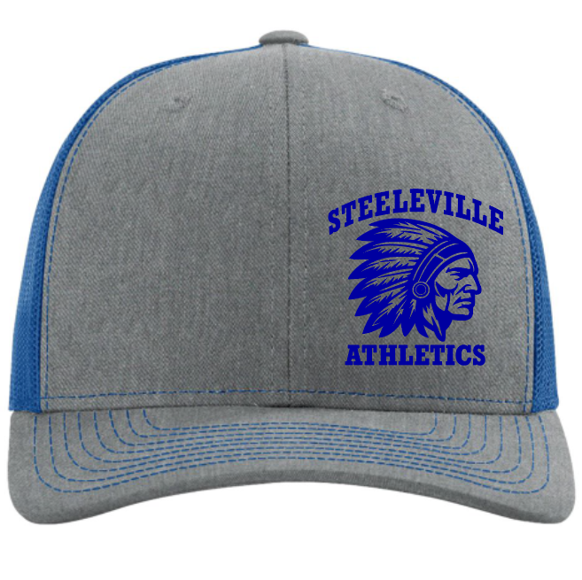Steeleville Athletics - Blue (Richardson 112 - Snapback Trucker Cap)